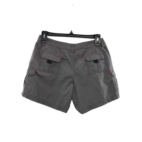 O’Neill Cargo Shorts Juniors 3 Gray Red Surf West Coast Beach Style Low Rise Y2K - Picture 2 of 13